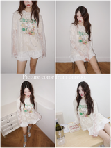 white bow A-line mini skirt