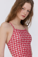 [Gingham Cottage_red] One Piece Swimsuit