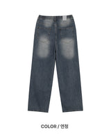Fadel classic washing wide denim