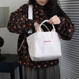 logo canvas mini bag_ivory