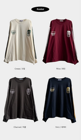 Football Two-Line Loose Fit Sweatshirt