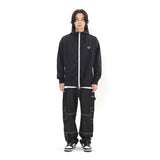Sports Dept Small Logo Windbreaker - Black