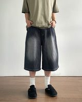 Tin Washed Bermuda Denim Pants