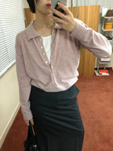 Cashmere collared knit