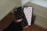 heart epoxy bumper case [white]