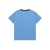 マルチストライプ半袖Tシャツ_ブルー
