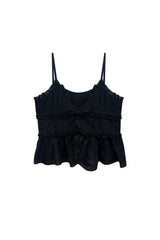 GENIE SLEEVELESS TOP / BLACK