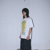 Untitled Heart Logo Pigment Wash Short Sleeve Off White