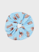 KITTEN CHECK SCRUNCHIE
