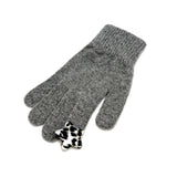 Star Wool Gloves [Grey Leopard]