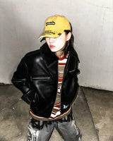 BBD グラフィティスプレーバンド シアリングジャケット(Black)