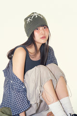 Florin stripe bandana beanie
