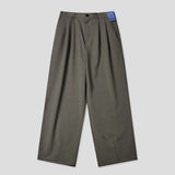 LMN Urban Pintuck Half-Banding Wide Slacks (3 colors)