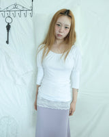 AMELIE SHIRRING PUFF T-SHIRT