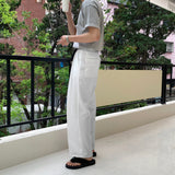 LMN リヴァンツータックワイドスラックス (4 colors)