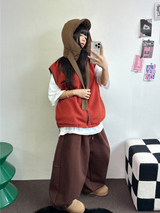 スウェットバルーンバックポイントロングパンツ🤎🖤🩶3COLOR