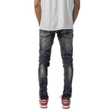 M1 Biker Patch Ash Grey - Celana Jeans