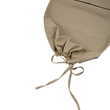 Beige washing balloon cargo pants