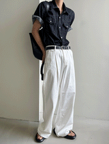 Western summer denim short-sleeved shirt
