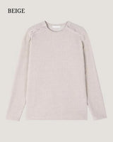 (UNISEX) Double Henley Neck Long Sleeve
