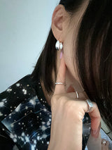 925silver] スリットワンタッチピアス