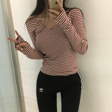 [BELLIDE MADE] クッキー、ストライプフィンガーホールTシャツ