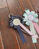 [MADE] ROSETTE MIRROR KEYRING (NAVY)