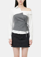 Classic Mixed-Layer Blouse
