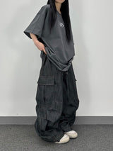 linen balloon cargo pants