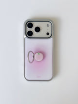 [SET] PINK STRAWBERRY SORBET Silver Epoxy Case Ring Tok
