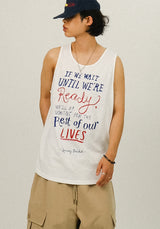 DL Lettering Washing Sleeveless T