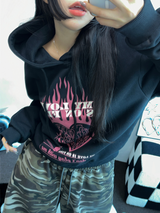 LOVING IN FIRE HOODIE T SHIRT 🖤🩷2COLOR