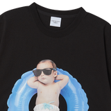 25SS BABY FACE TUBE BOY SLEEVE T-SHIRT BLACK