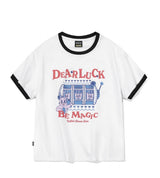 Lucky Day CROP Ringer Tee