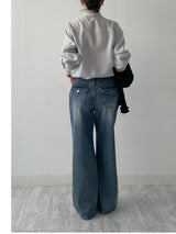 238 Back Pocket Semi-Bootcut Denim Pants