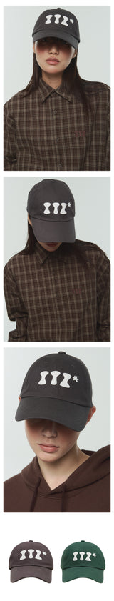 ITZ MINI LOGO BALL CAP - CHARCOAL