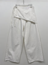 Lace Wrap Balloon Fit Wide Pants