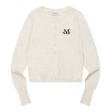 MARAIS 7ボタンクロップヘンリーネックカーディガン（2色）