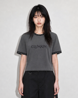 レオパードリンガーTシャツ(CHARCOAL/CHARCOAL) [WOMEN]