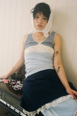POPPY TWEED PANTS (BLUE)
