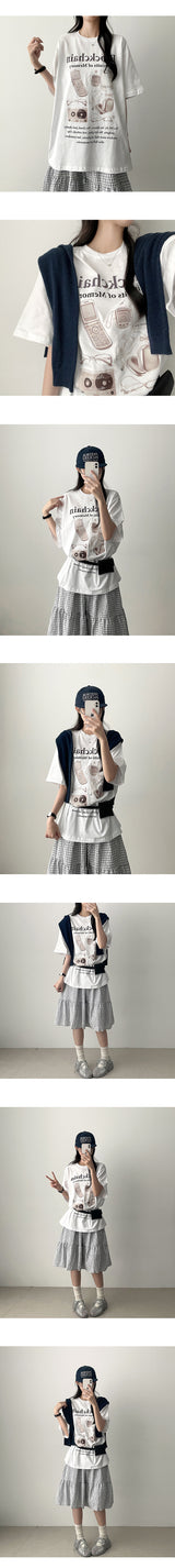Tiru Waistbanding チェックスカート