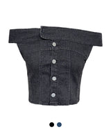 Dakota Off Shoulder Denim Top