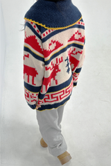 (CUTE♥ ZIPPER POINT♥/NORDIC♥) NORDIC ONE-WAY ZIP-UP