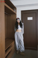 Napping Thick Soft Hooded Zip-Up Set