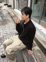 No.1856 スラブ カラー Tシャツ (3color)