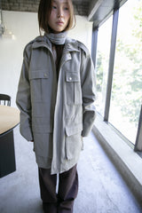 silver snap pocket safari coat(2colors)
