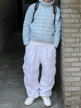 Double brushed big pocket balloon pants