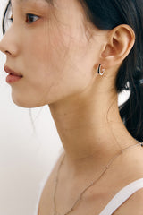 Noir Hoop Earrings