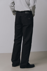 セミフレア コットンパンツ(Black)