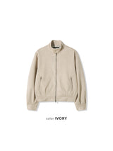 Chen Semi-cropped button suede jacket (3 colors)